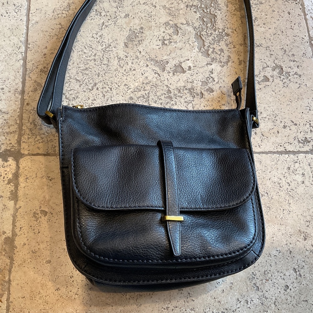 Purse Fossil brand, black leather